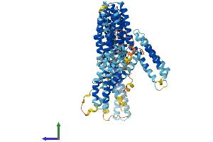 AlphaFold protein structure predicition of Mouse Recombinant Ctnna3 Protein, UniprotID Q65CL1