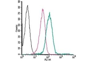 Flow Cytometry (FACS) image for anti-Purinergic Receptor P2Y, G-Protein Coupled, 14 (P2RY14) (AA 172-188), (Extracellular) antibody (FITC) (ABIN7043587)