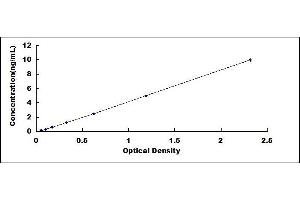 Typical standard curve
