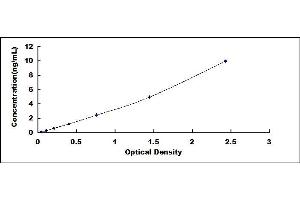 Typical standard curve (EIF5A2 ELISA Kit)