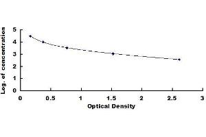 Typical standard curve (Luteinizing Hormone ELISA Kit)