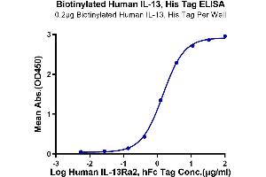 Immobilized Biotinylated Human IL-13, His Tag at 2 μg/mL (100 μL/well) on the streptavidin (5 μg/mL) precoated plate. (IL-13 Protein (His-Avi Tag,Biotin))