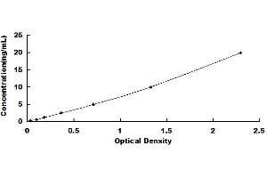 Typical standard curve (USP8 ELISA Kit)