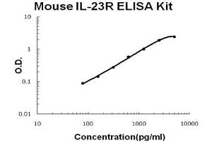 Mouse IL-23R PicoKine ELISA Kit standard curve