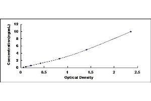 Typical standard curve (N-Cadherin ELISA Kit)