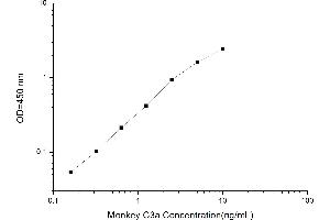 Typical standard curve