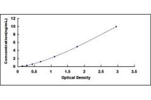 Typical standard curve (CD109 ELISA Kit)