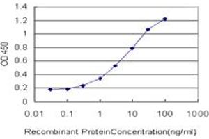 Detection limit for recombinant GST tagged MSI1 is approximately 0. (MSI1 Antikörper  (AA 1-87))