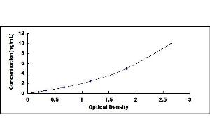 Typical standard curve (Sialoadhesin/CD169 ELISA Kit)