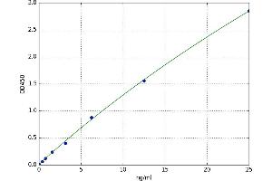 A typical standard curve (SERPINB2 ELISA Kit)