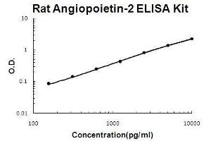 Rat Angiopoietin-2 PicoKine ELISA Kit standard curve (Angiopoietin 2 ELISA Kit)