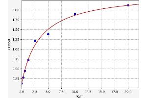 Typical standard curve (PYGM ELISA Kit)