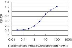 Detection limit for recombinant GST tagged ANXA10 is approximately 0. (Annexin a10 Antikörper  (AA 1-324))