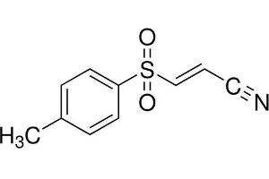 Chemical structure of BAY 11 7082 , a IKK kinase inhibitor.