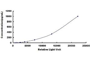 Typical standard curve