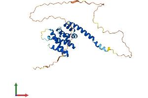AlphaFold protein structure predicition of Human Recombinant KATNBL1 Protein, UniprotID Q9H079