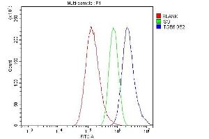 Flow Cytometry analysis of A549 cells using anti-Integrin beta 5/ITGB5 antibody (ABIN7601319).