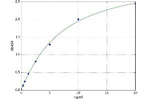 A typical standard curve (GRP78 ELISA Kit)