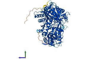 AlphaFold protein structure predicition of Human Recombinant AGO3 Protein, UniprotID Q9H9G7