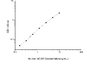 Typical standard curve (MGMT ELISA Kit)