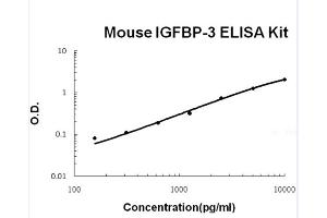 Mouse IGFBP-3 Accusignal ELISA Kit Mouse IGFBP-3 AccuSignal ELISA Kit standard curve. (IGFBP3 ELISA Kit)