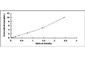 Typical standard curve (SMARCC1 ELISA Kit)