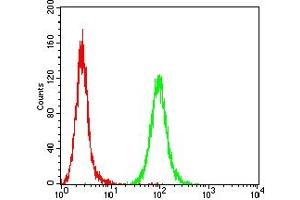 Flow Cytometry (FACS) image for anti-Endothelial PAS Domain Protein 1 (EPAS1) (AA 680-870) antibody (ABIN7193981)