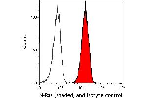 Flow Cytometry (FACS) image for anti-HRas proto-oncogene, GTPase (HRAS) (AA 50-100) antibody (ABIN7795746)