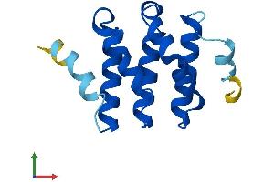 AlphaFold protein structure predicition of Human Recombinant STAG3L2 Protein, UniprotID P0CL84