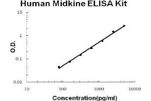 Human Midkine PicoKine ELISA Kit standard curve