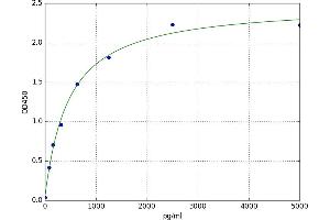 A typical standard curve (PNLIP ELISA Kit)