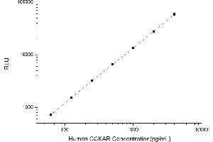 Typical standard curve (CCKAR CLIA Kit)
