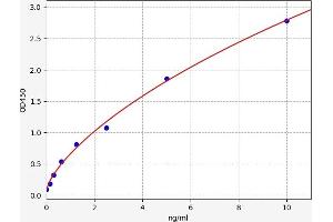 Typical standard curve (CEBPB ELISA Kit)