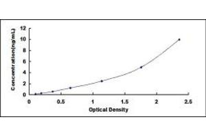 Typical standard curve (HSPB2 ELISA Kit)