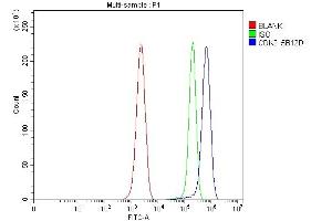 Flow Cytometry analysis of ANA-1 cells using anti-Cdk2 antibody (ABIN7602522). (CDK2 Antikörper  (AA 81-298))