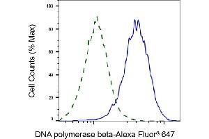 Validation of DNA polymerase beta knockdown using flow cytometry. (Rekombinanter POLB Antikörper)