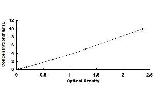 Typical standard curve (MEX3D ELISA Kit)