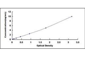 Typical standard curve (PLA2G4D ELISA Kit)