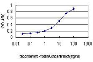 Detection limit for recombinant GST tagged SH2D3C is approximately 0. (SH2D3C Antikörper  (AA 1-110))