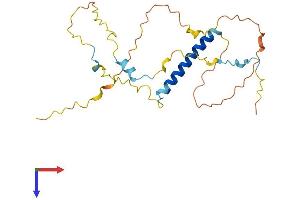 AlphaFold protein structure predicition of Mouse Recombinant Inca1 Protein, UniprotID Q6PKN7