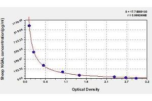 Typical standard curve (Lipocalin 2 ELISA Kit)