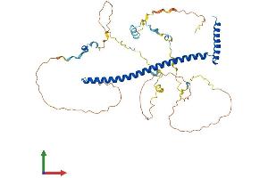 AlphaFold protein structure predicition of Human Recombinant SKA3 Protein, UniprotID Q8IX90