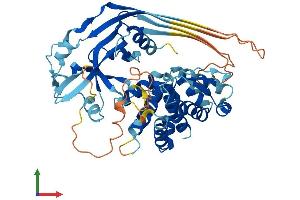 Protein Structure (PS) image for Melanomaderived Leucine Zipper Extra-Nuclear Factor (MLZE) (AA 1-468) protein (His tag) (ABIN7560441)