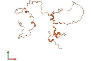 AlphaFold protein structure predicition of Human Recombinant KRTAP1-5 Protein, UniprotID Q9BYS1
