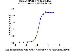 ELISA image for Apelin (APLN) (AA 23-77) protein (Fc Tag) (ABIN7273859)