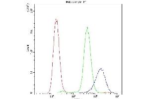 Flow Cytometry analysis of THP-1 cells using anti-PPIA antibody (ABIN5518864).