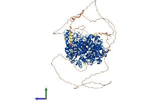 AlphaFold protein structure predicition of Human Recombinant HDAC6 Protein, UniprotID Q9UBN7