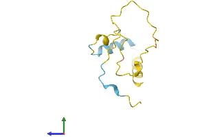 AlphaFold protein structure predicition of Human Recombinant SPATA45 Protein, UniprotID Q537H7