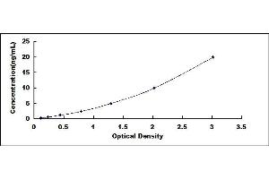 Typical standard curve (COL5A2 ELISA Kit)