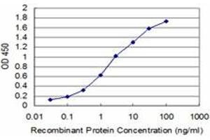 Detection limit for recombinant GST tagged MIB2 is approximately 0.